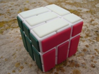 Bandaged Rubik's Cube.