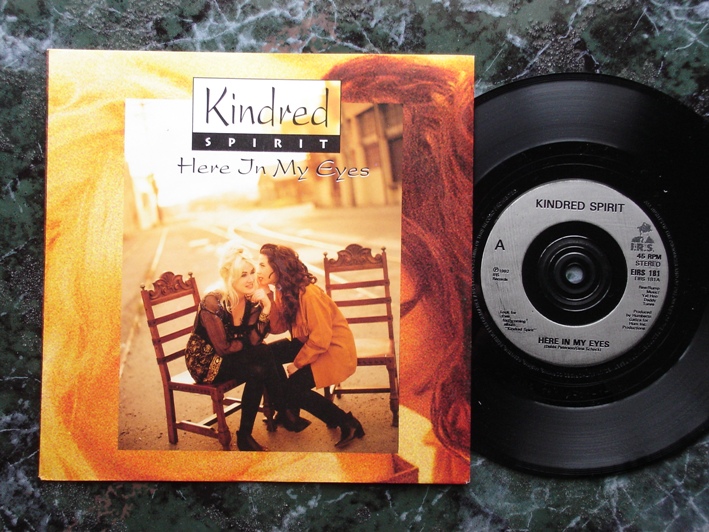 1992 Kindred Spirit: Here In My Eyes / Poppies In A Field Of Corn (UK 7'' vinyl Single).